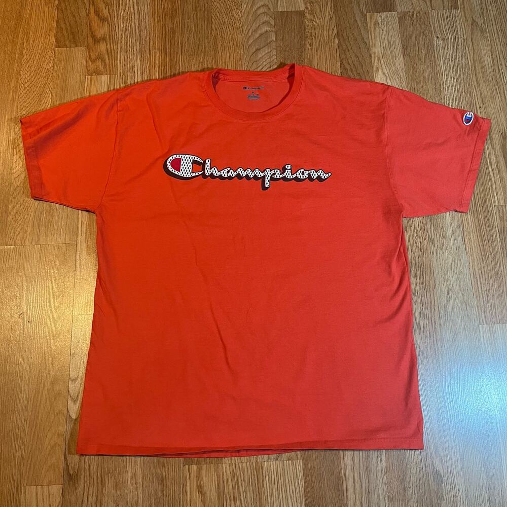 Champion T-Shirt Men’s Size XL Red with Champion Print preowned